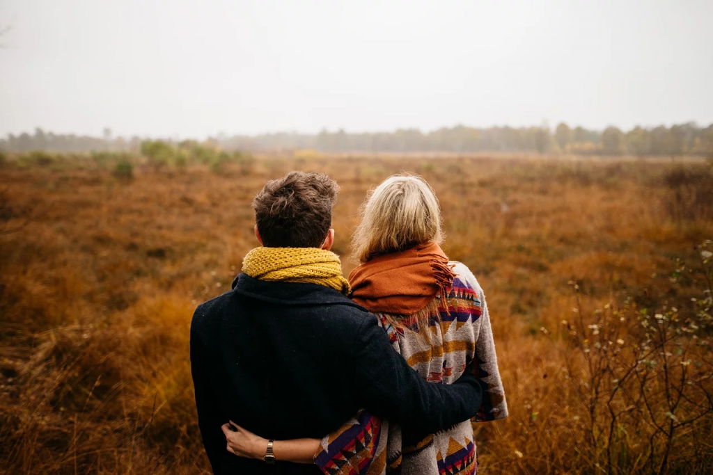 Couple in a field