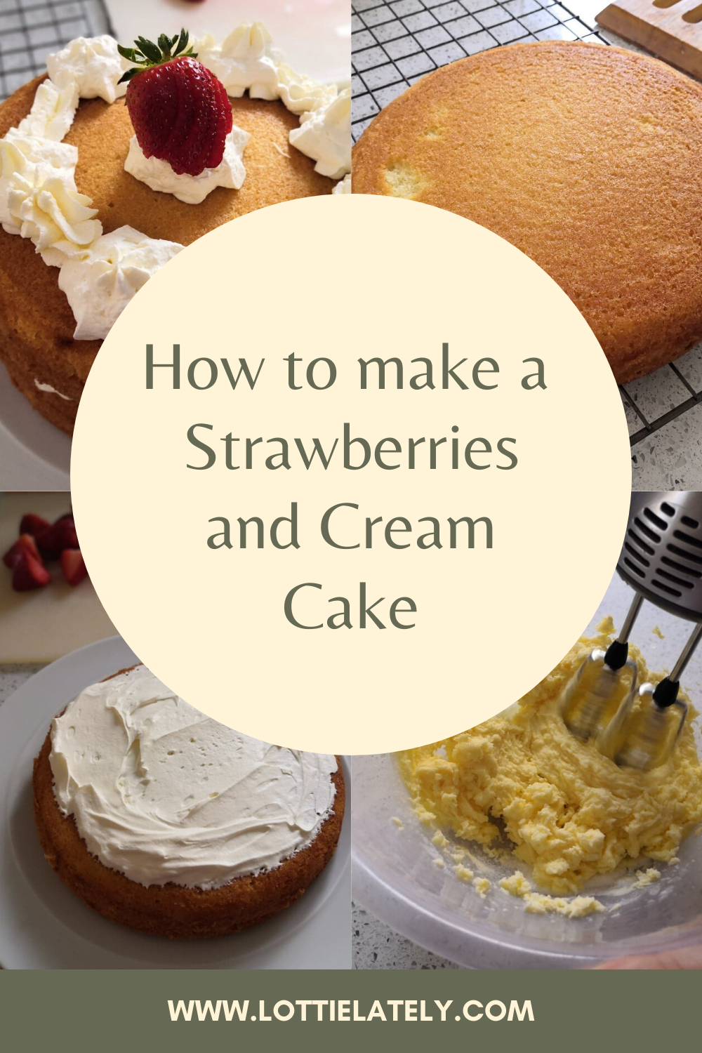 How to make a Strawberries and Cream Cake