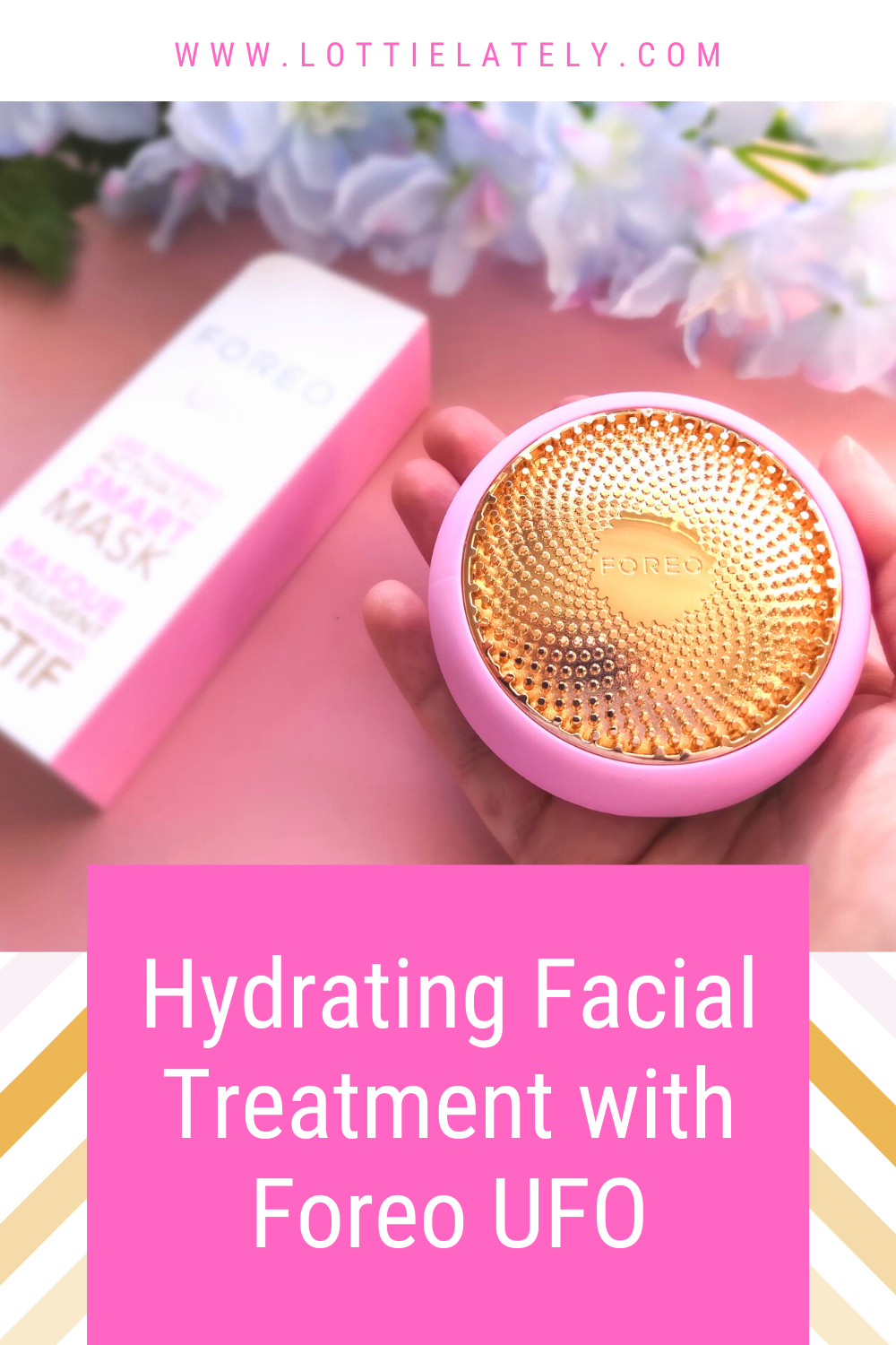 Hydrating facial treatment with foreo ufo