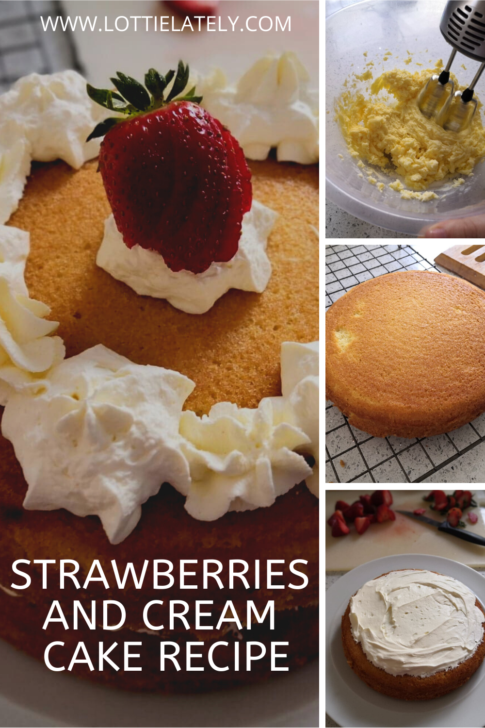 Strawberries and Cream Cake Recipe