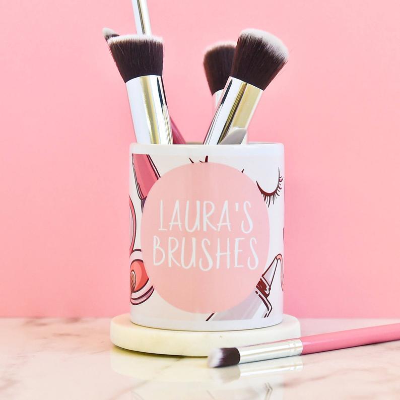 Etsy Beauty Christmas Gift Guide - makeup brush holder